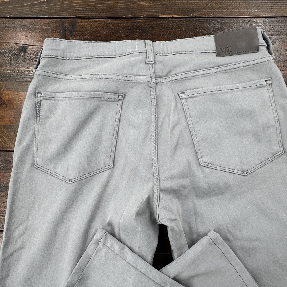 PAIGE Federal Men's Straight Leg Jeans Mountain Ice Gray Tag 34/32 Actual 35/32 - Picture 7 of 13